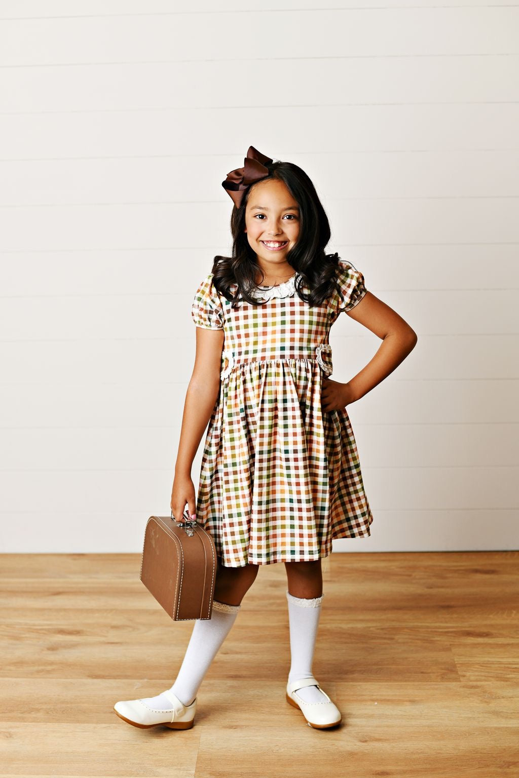 Fall Plaid Tab Dress