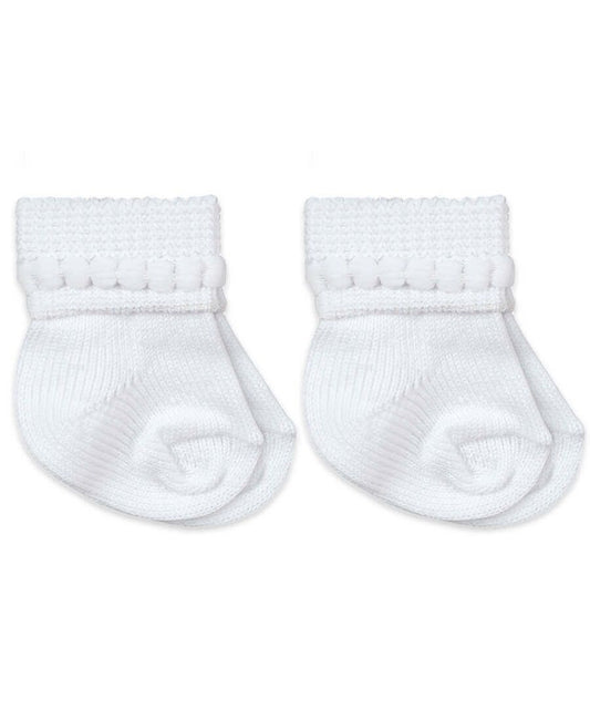 White Bubble Bootie 2 Pair Pack