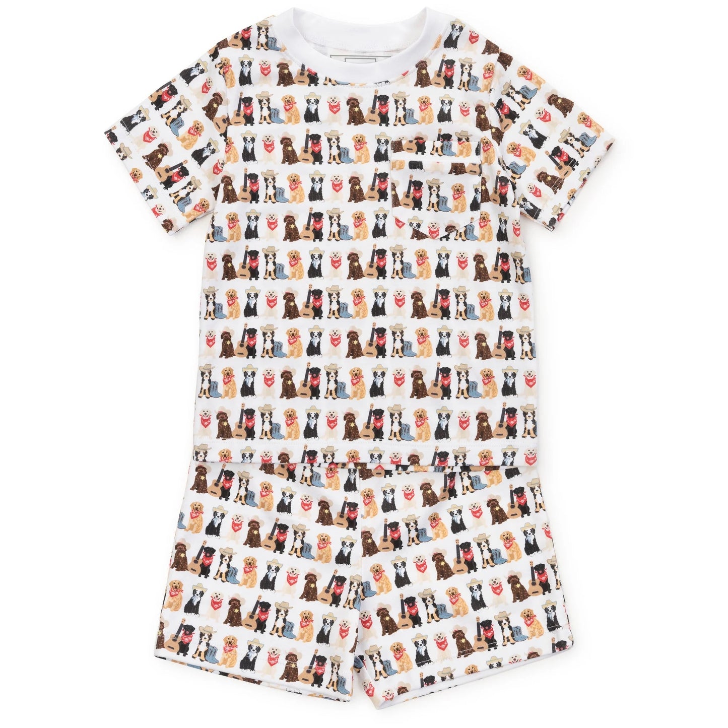 Charles Boys' Short Set - Western Pups