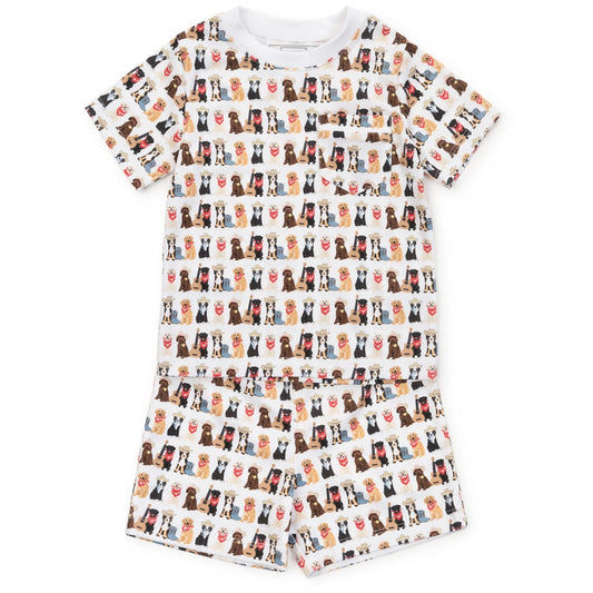 Charles Boys' Short Set - Western Pups