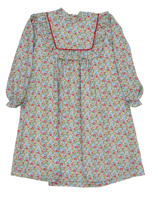 Haley Evergreen Floral Dress