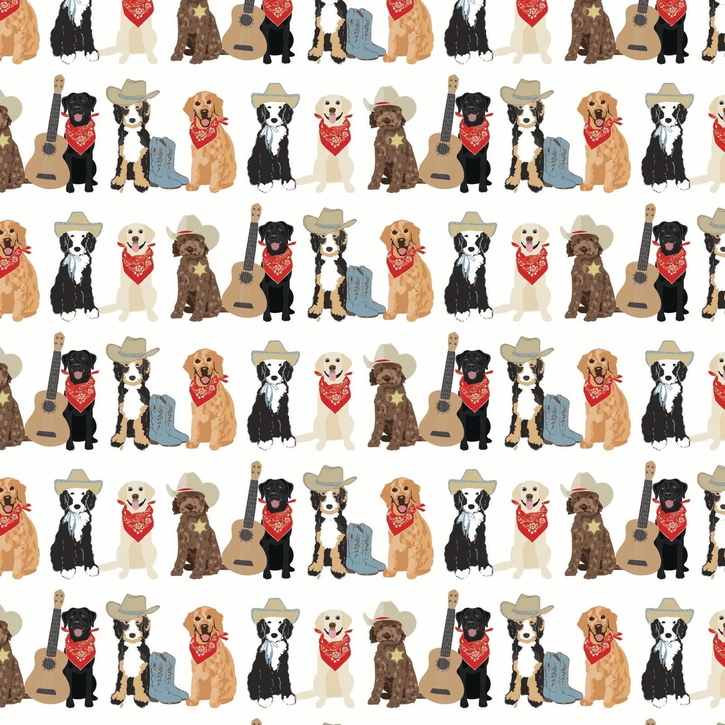 Charles Boys' Short Set - Western Pups