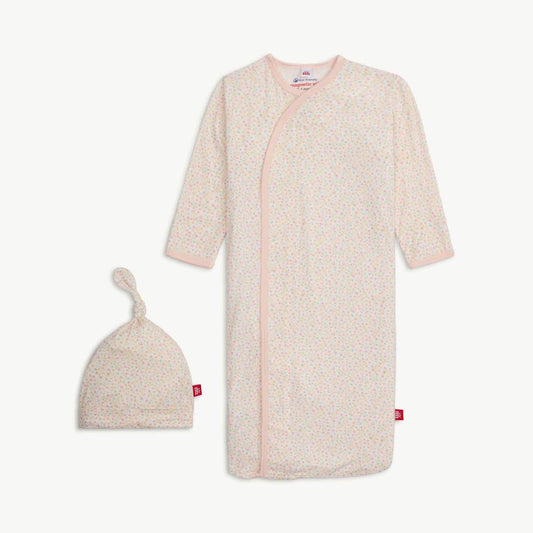 Bedford Floral Modal Magnetic Gown + Hat Set