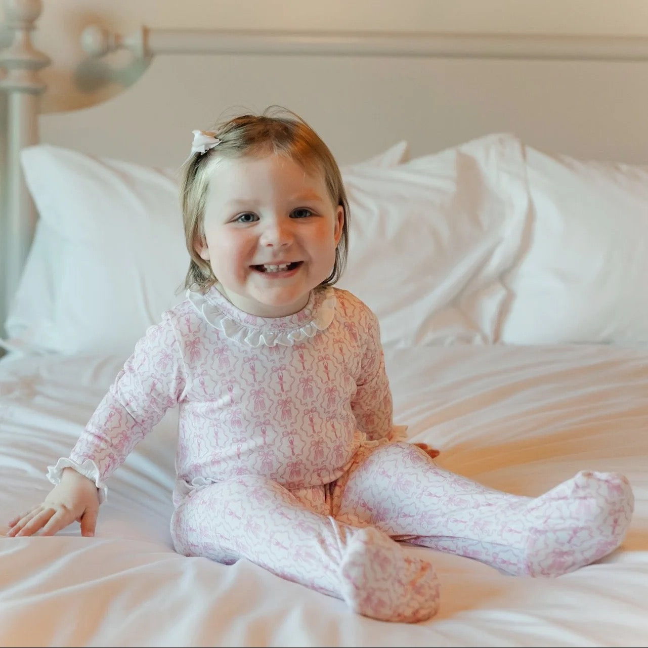 Lucy Girls' Romper - Ballet and Bows