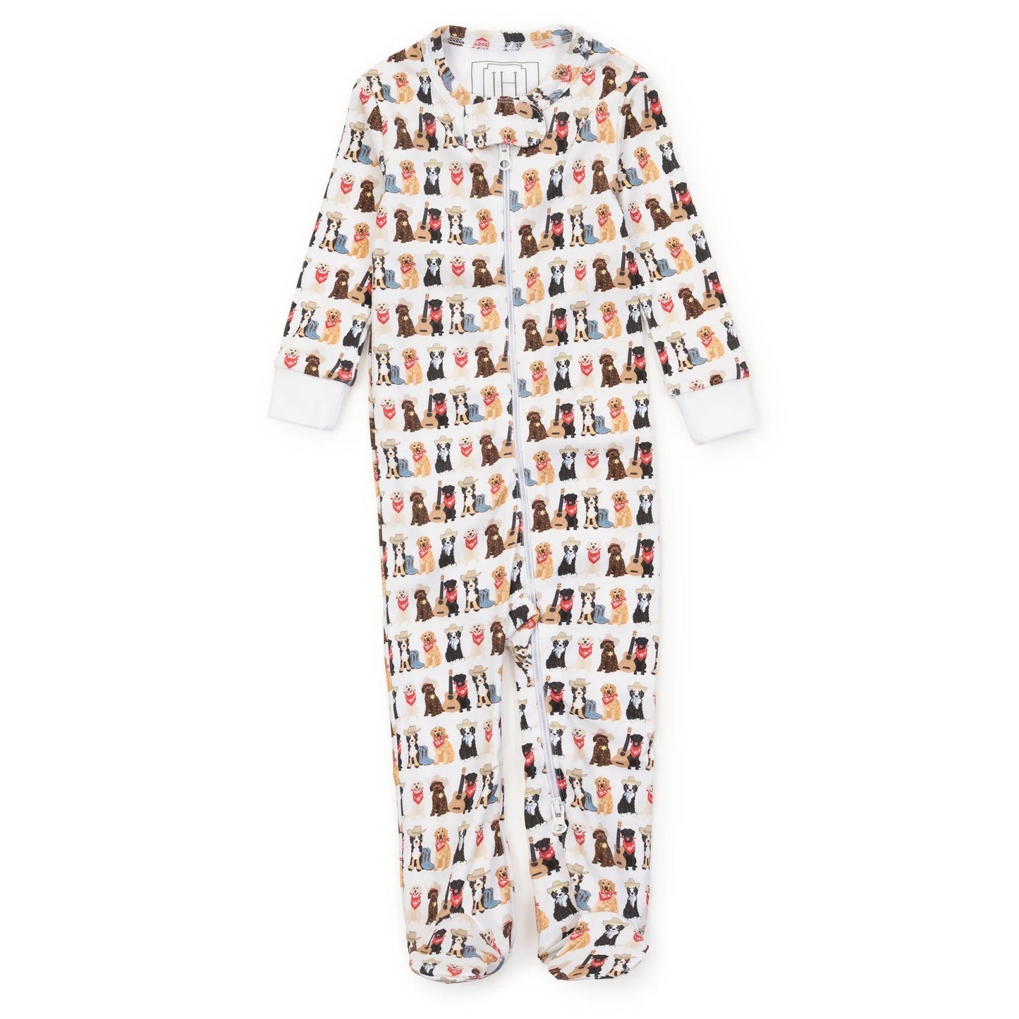 Parker Zipper Pajama - Western Pups