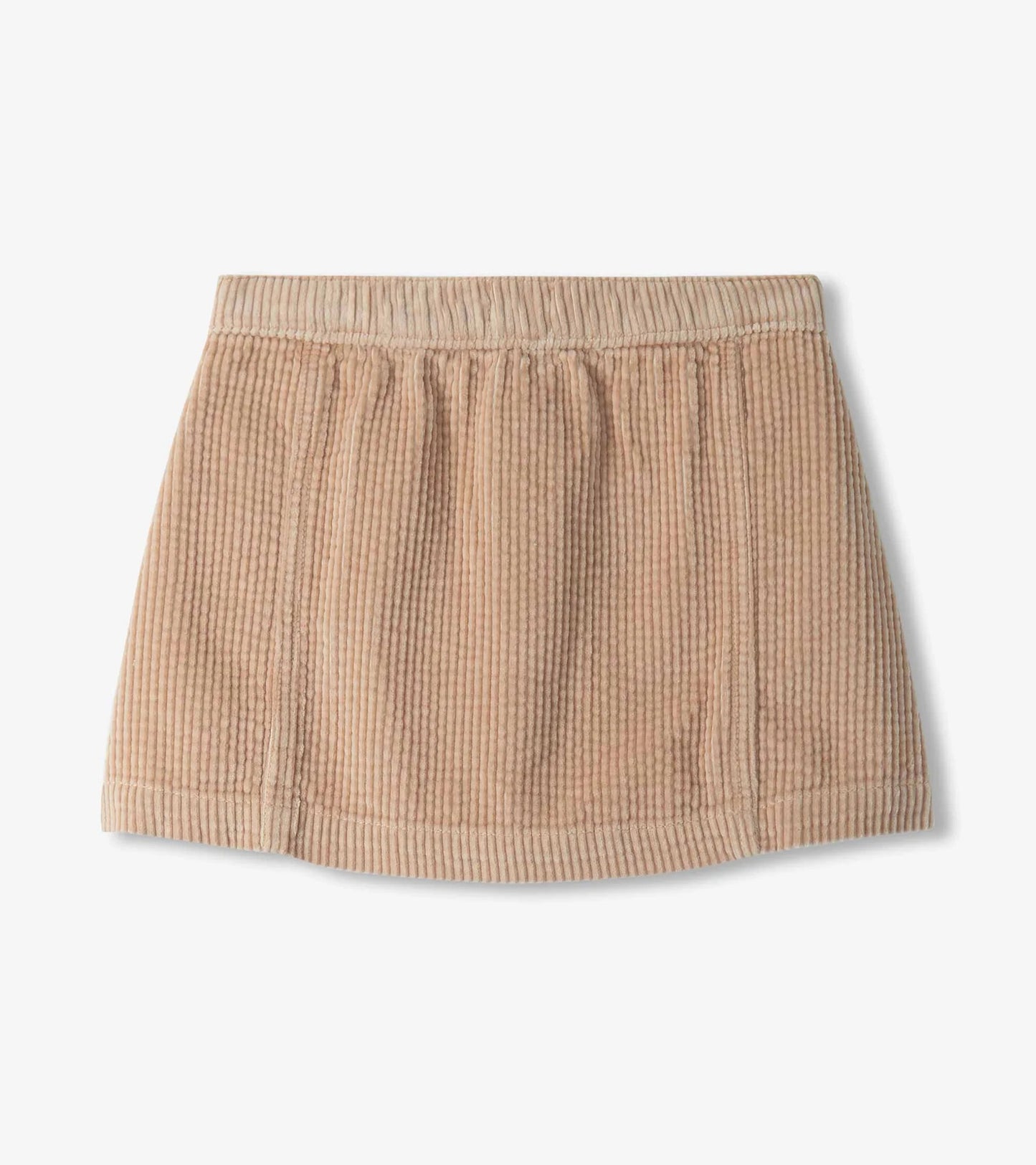 Taupe A-Line Corduroy Skirt