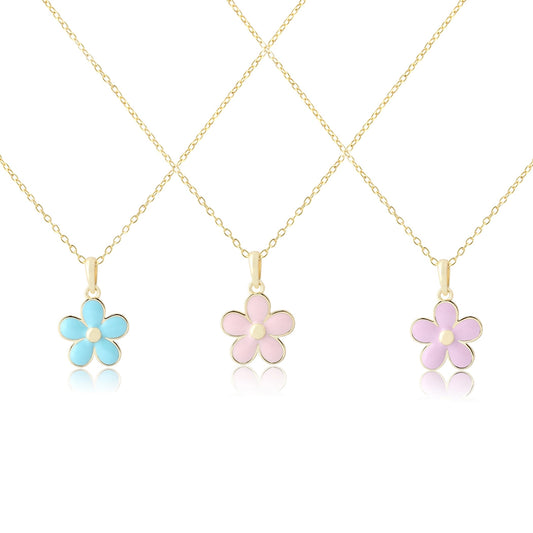 14k Gold Plated Dainty Daisy Necklace