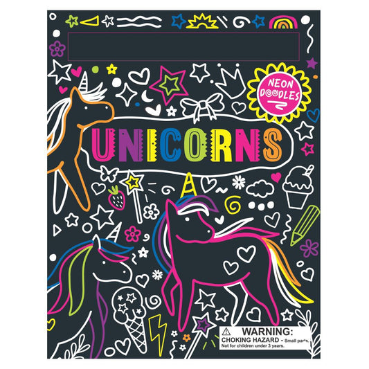 Neon Doodles – Unicorns
