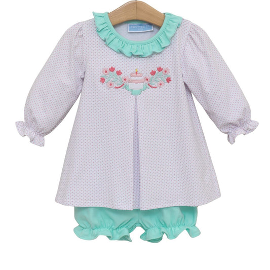 Birthday Ruffle Bloomer Set