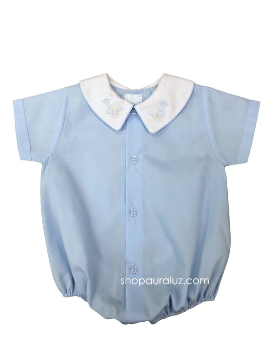 Blue Collared Bubble w/ Planes