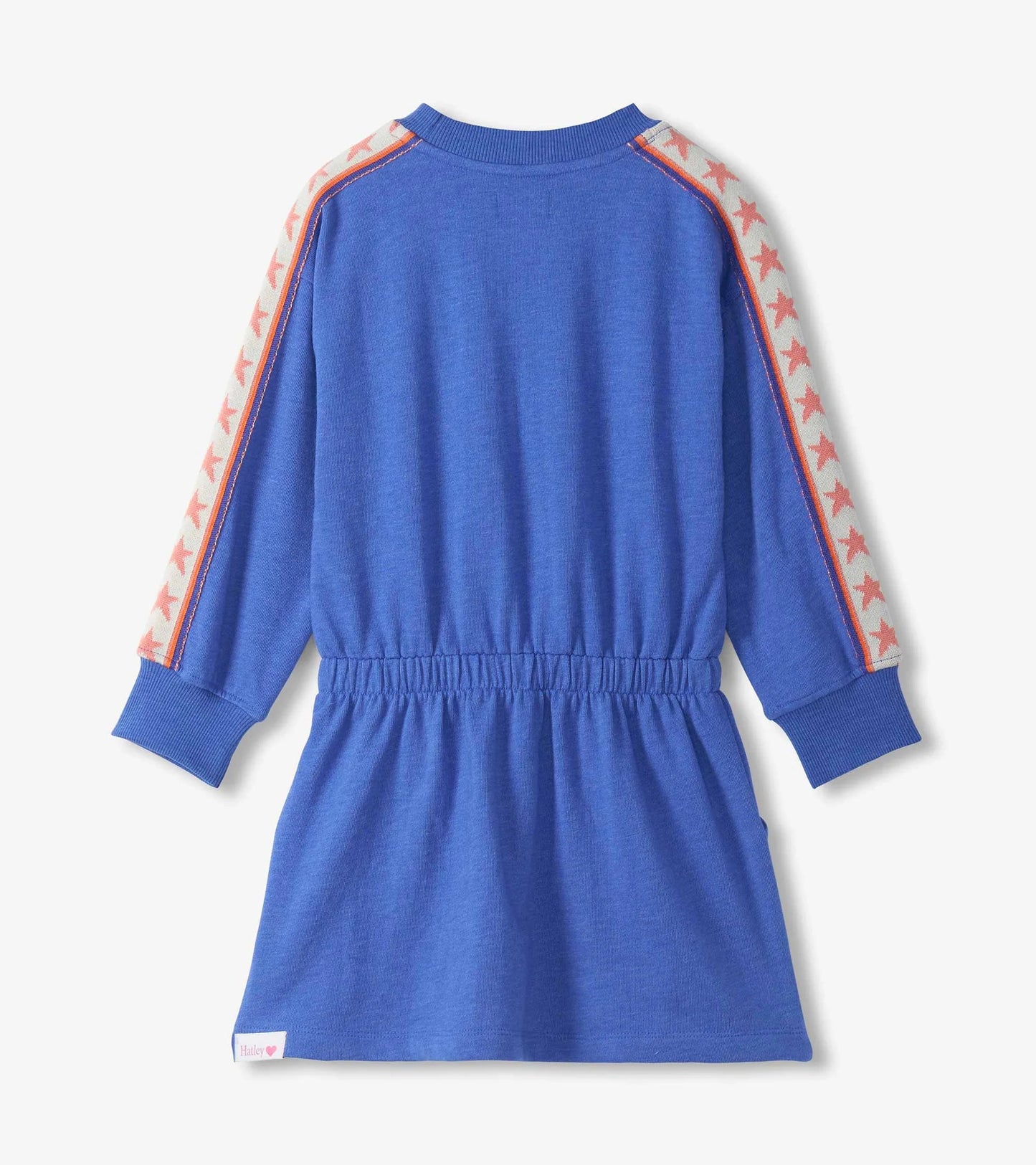 Dazzling Blue Ribbon Sleeve Cozy Dress
