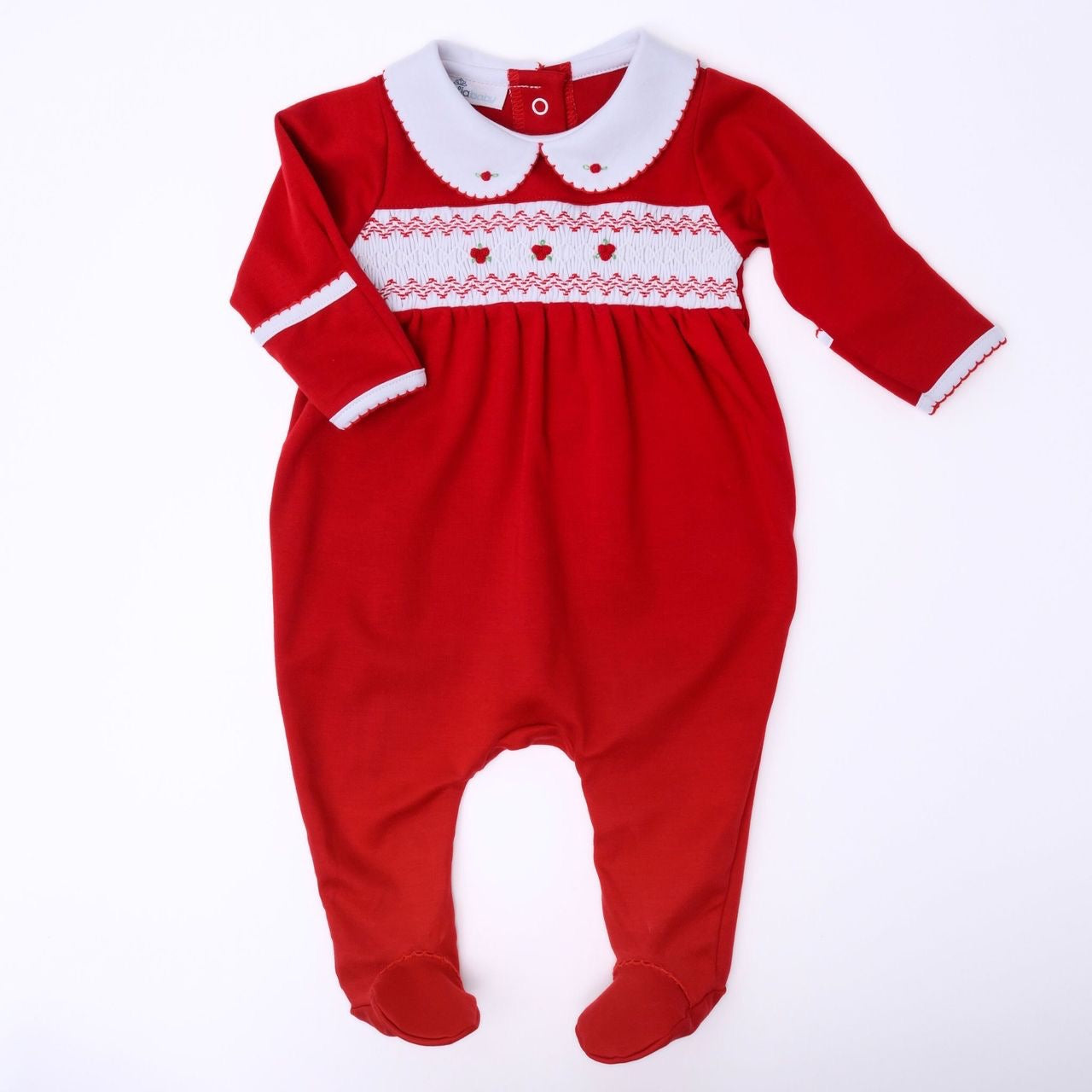 Eve Classics Smocked Girl Footie