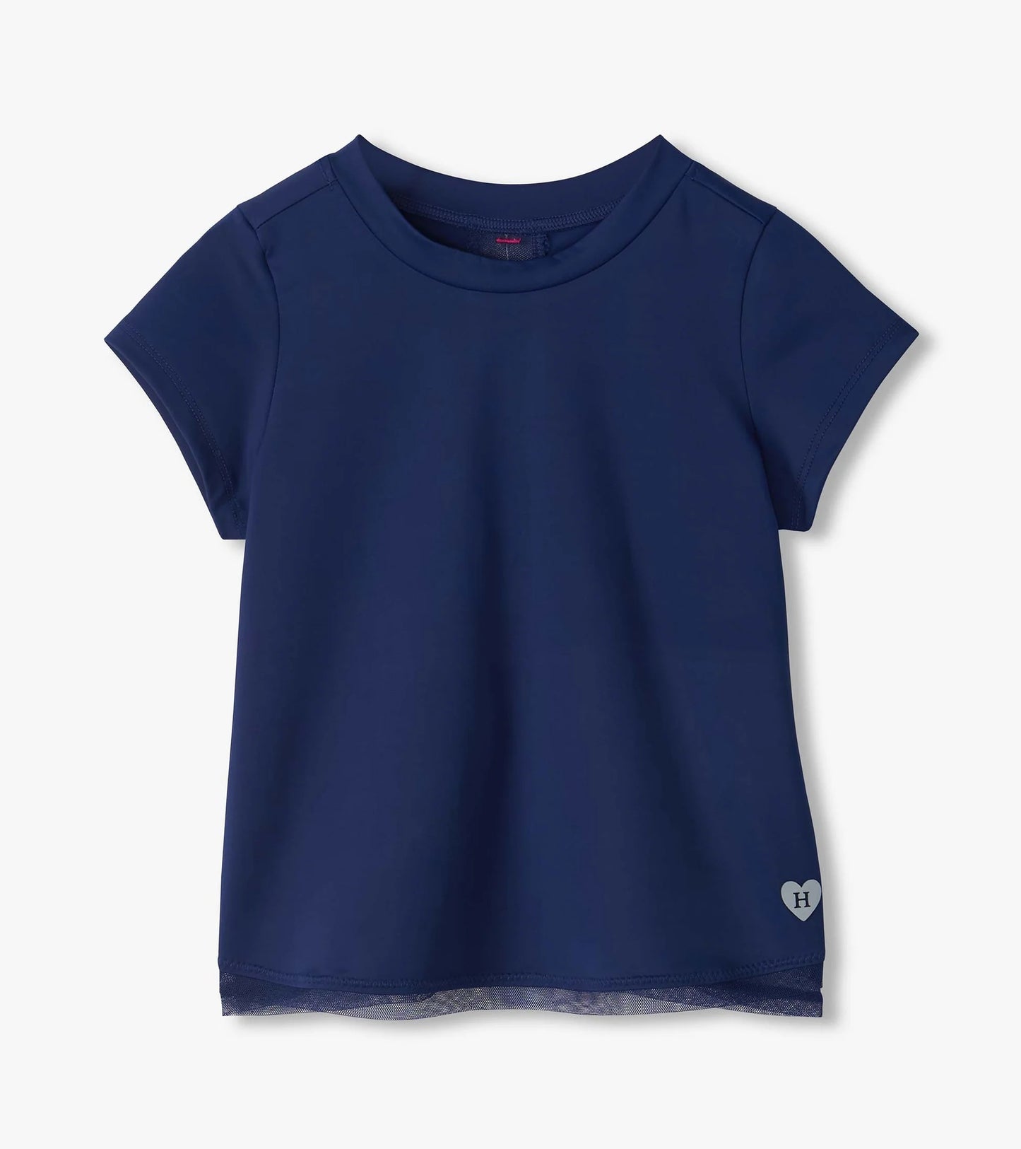 Estate Blue Mesh Trim Tee Shirt