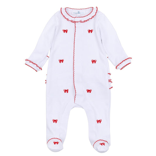 Scarlett Bows Ruffle Footie