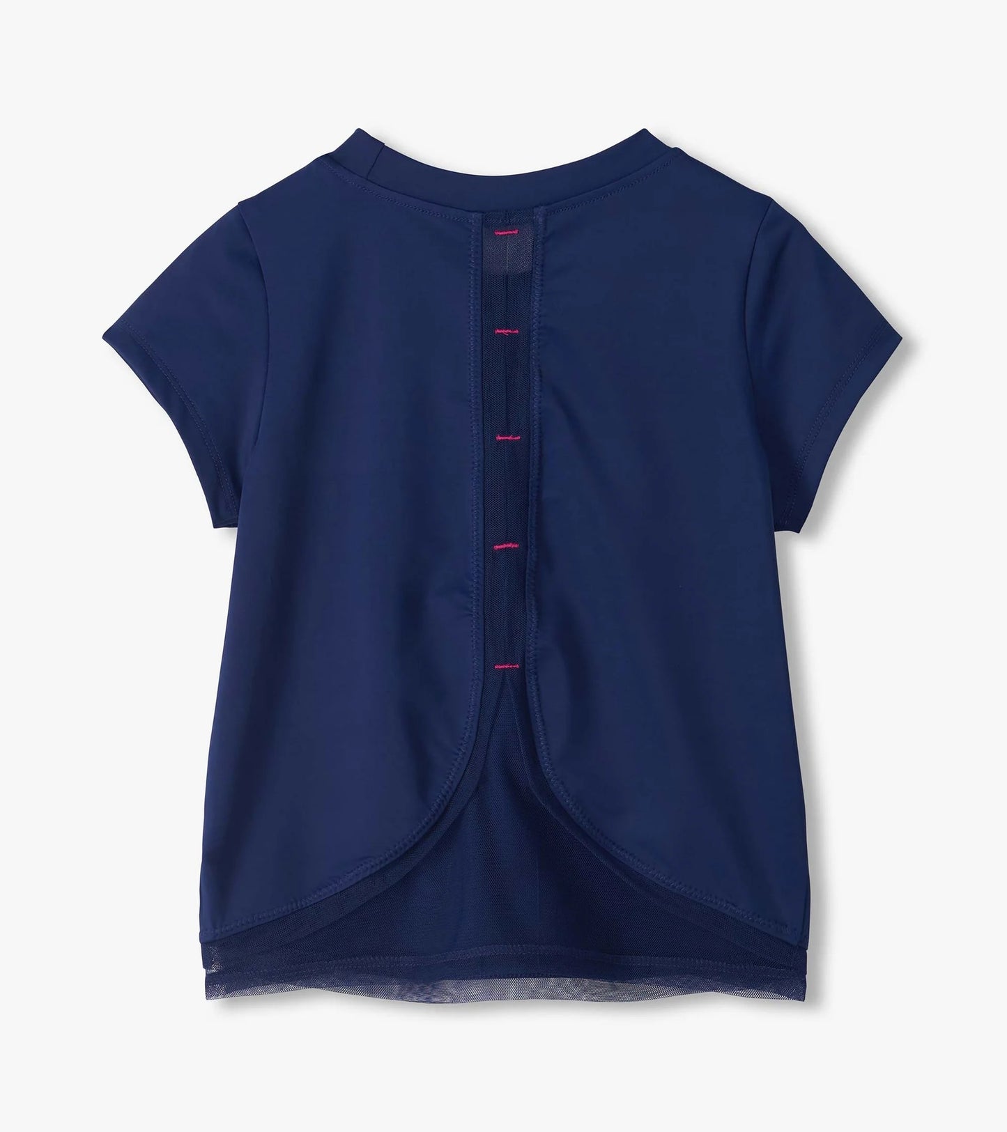 Estate Blue Mesh Trim Tee Shirt