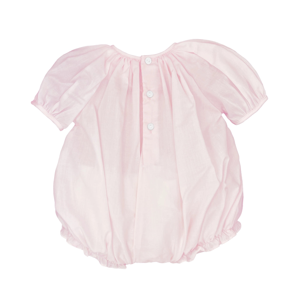 Pink Bubble with Flower Smocking