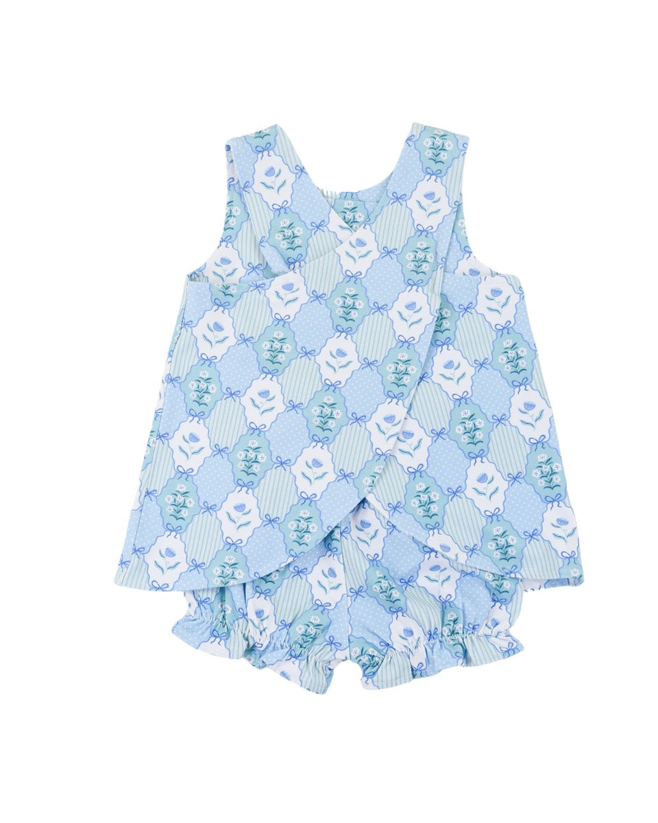 Floral Blues Cassidy Crossover Set