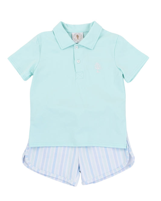 Seaside Stripe Porter Polo Set