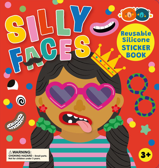Silicone Sticker Book - Silly Faces