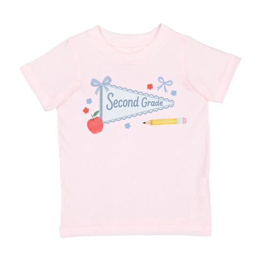 Second Grade Pennant Short Sleeve T-Shirt