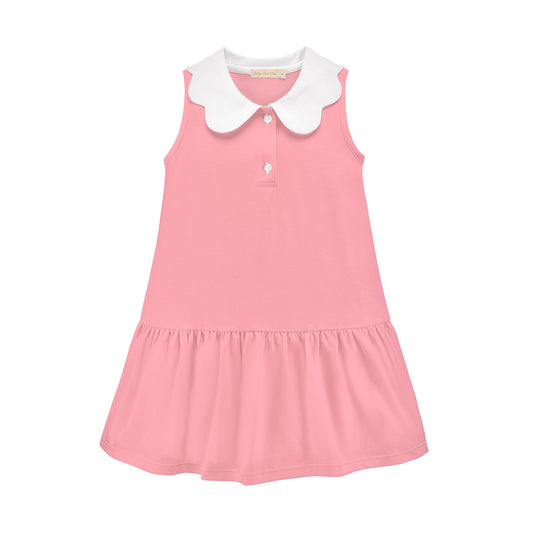 Geranium Pink Solid Dress