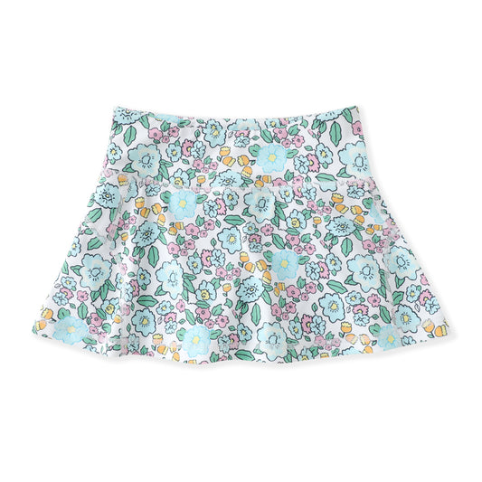 Aqua Bloom Tennis Skirt