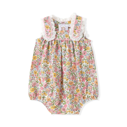 Watercolor Bloom Eyelet Trim Bubble