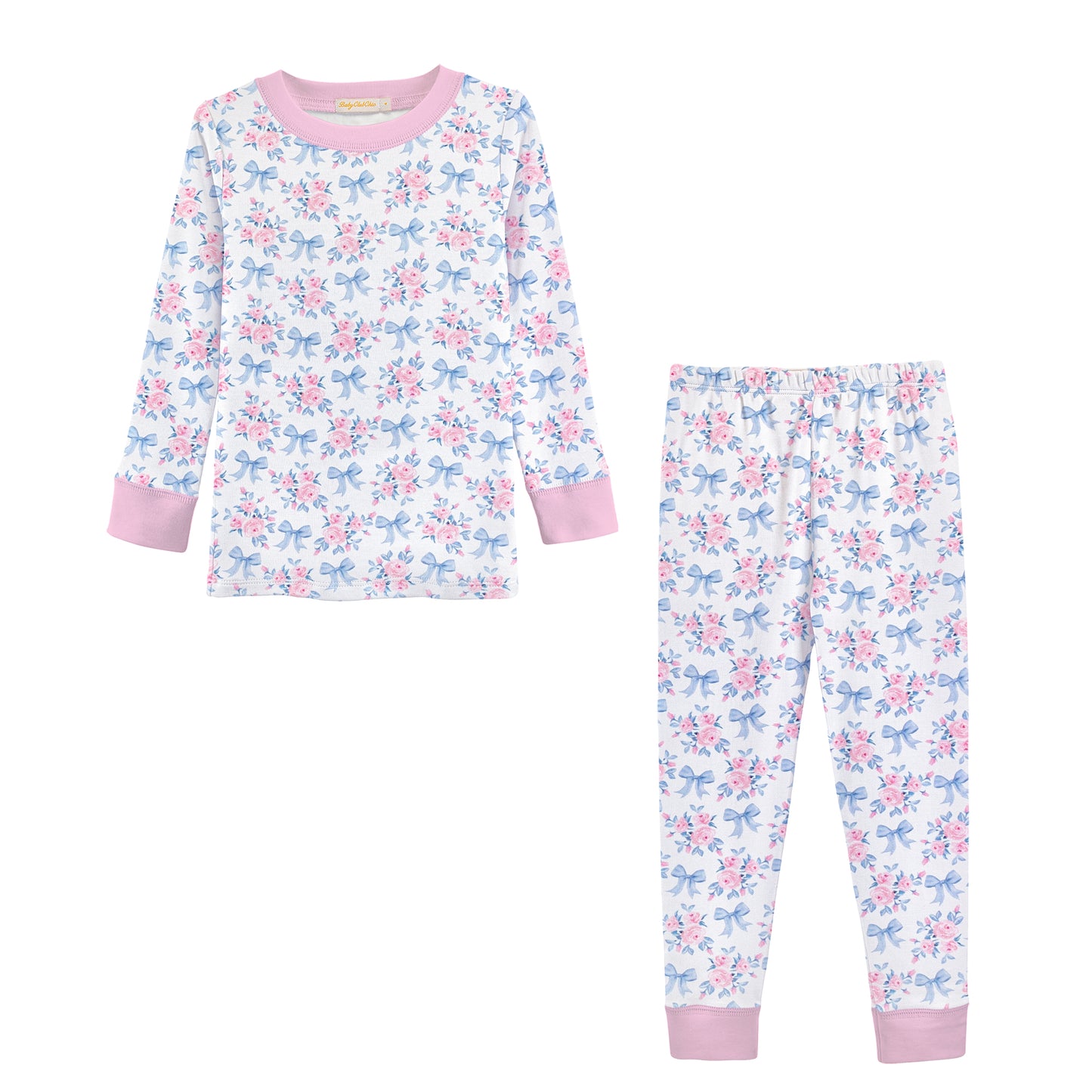 Blue Floral Bows Pajamas