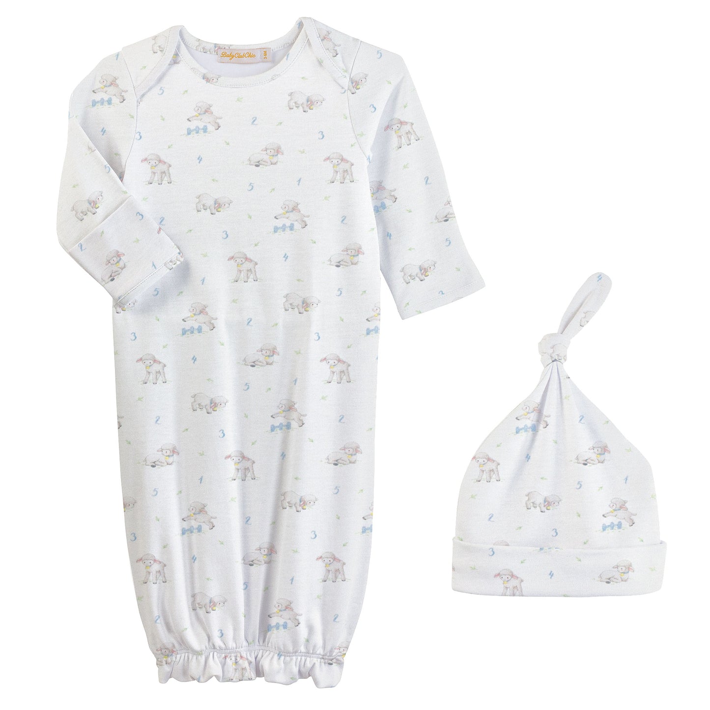 Tiny Baby Sheep Gown Set