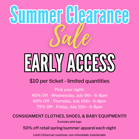Summer Clearance Sale - Early Access