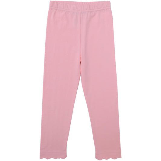 Scallop Leggings - Light Pink