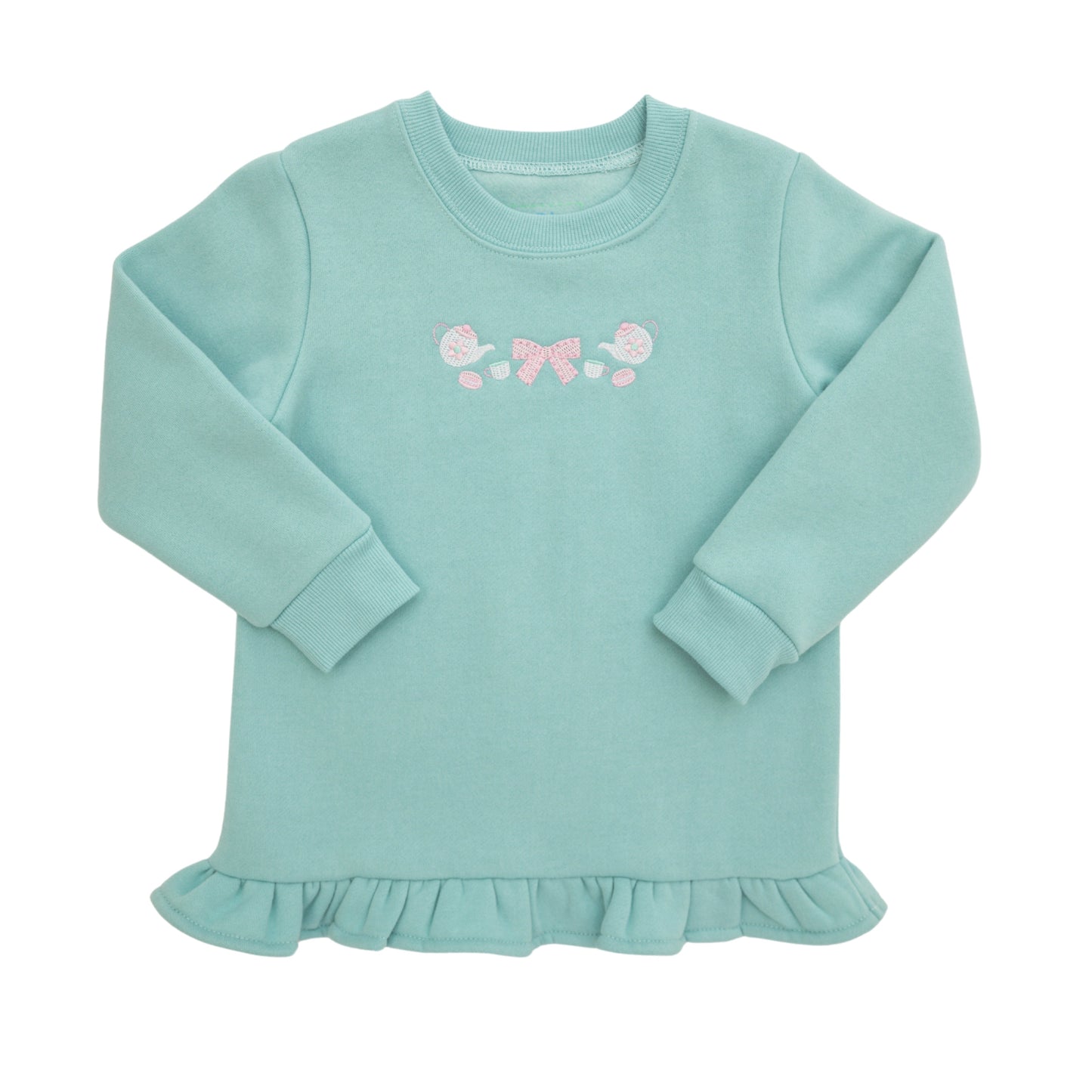 Teacups Ruffle Pullover