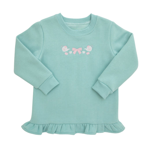 Teacups Ruffle Pullover