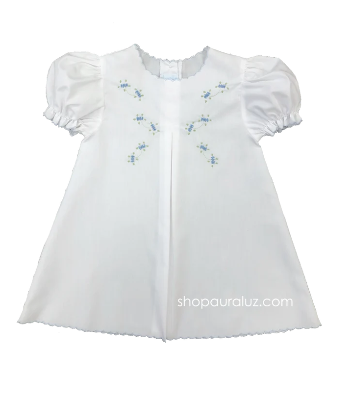 Blue Tiny Buds Baby Dress