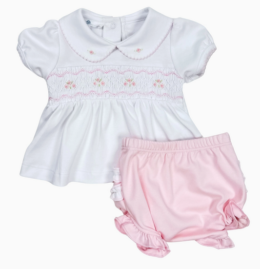 Emily Smocked Diaper Cover Set