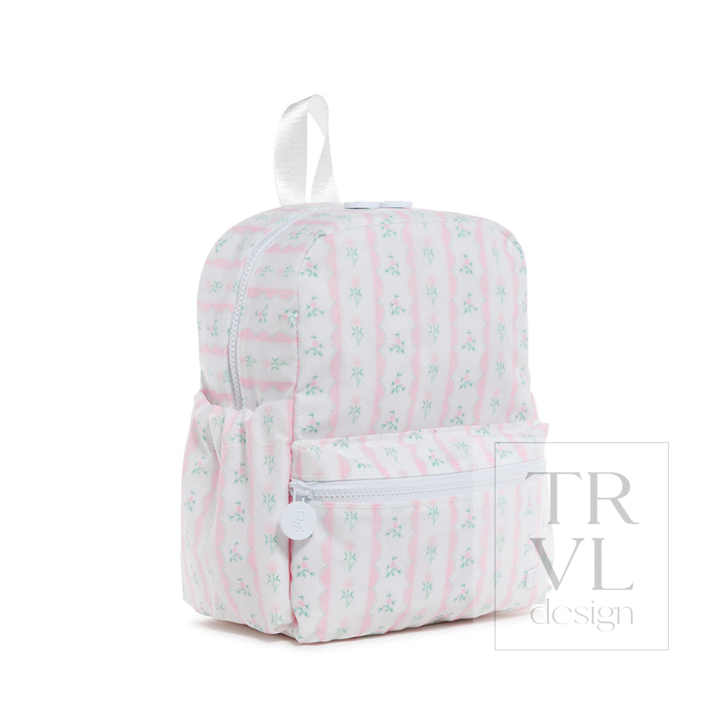 Mini Backer - Ribbon Floral Pink