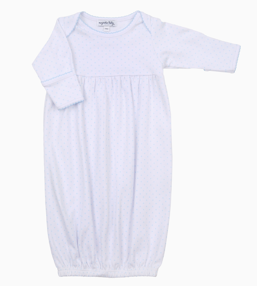 Mini Dots Gown - Blue