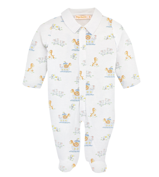 Blue Noah's Ark Footie