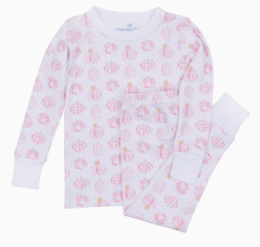 Precious Pumpkins Toddler Long Pajamas - Pink