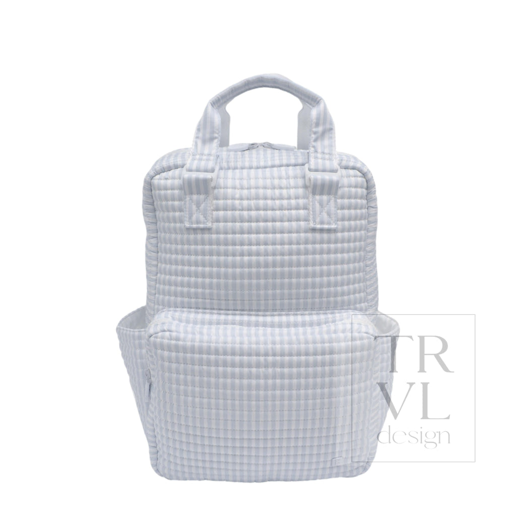 Quilted All You Need Bag - Pimlico Stripe Blue