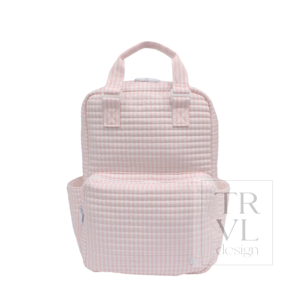 Quilted All You Need Bag - Pimlico Stripe Pink