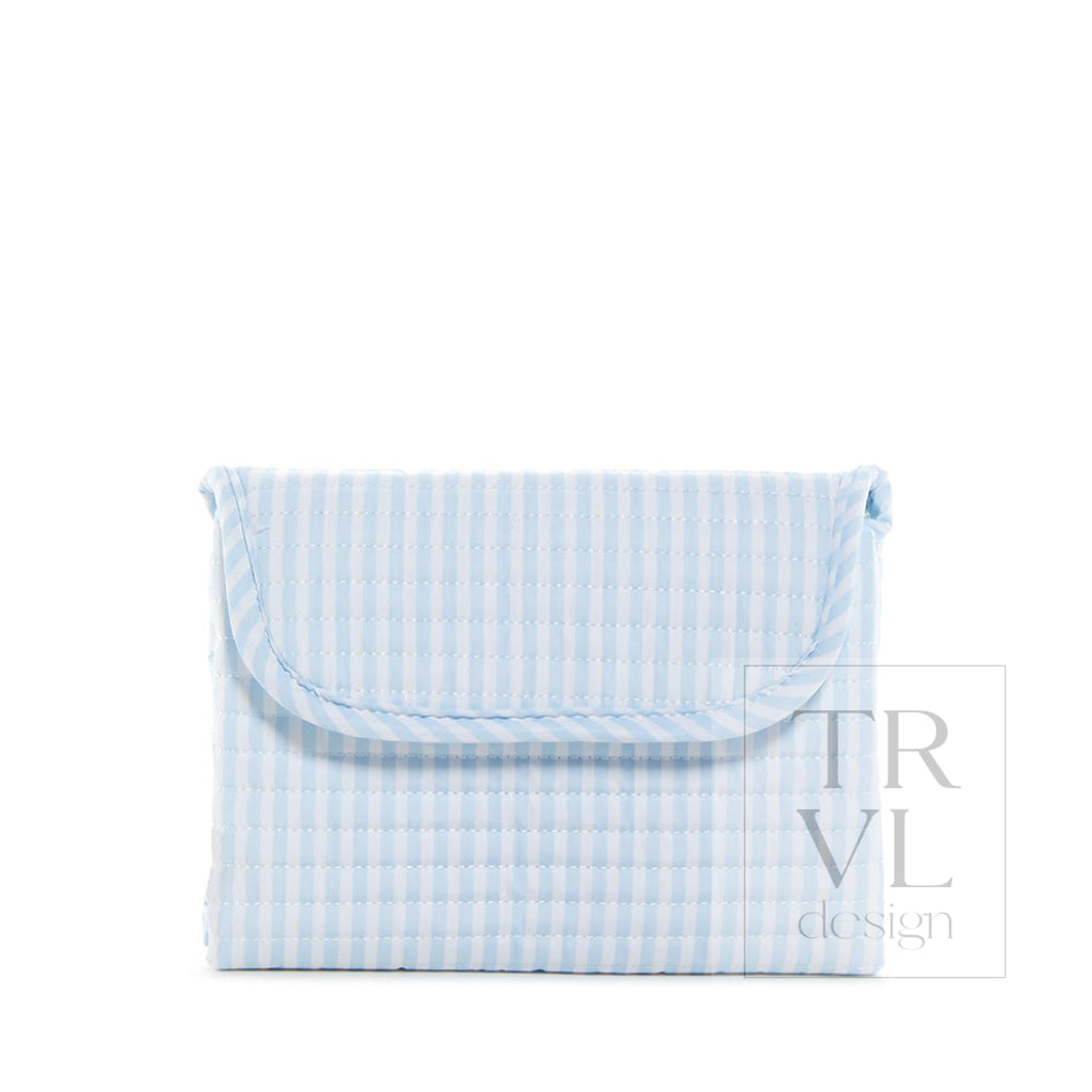 Quilted Changing Mat - Pimlico Stripe Blue