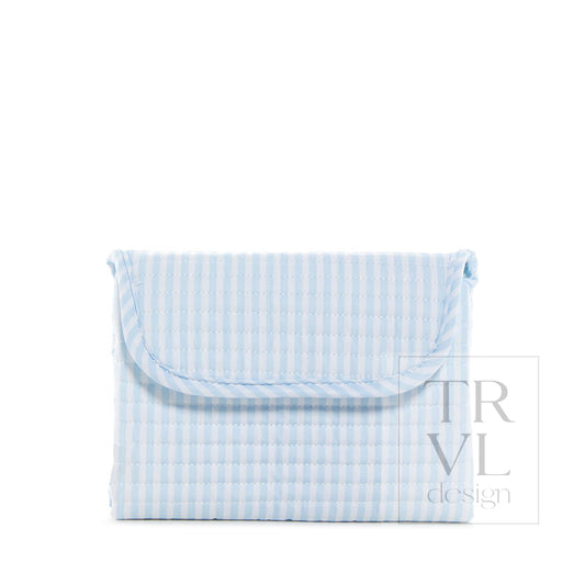 Quilted Changing Mat - Pimlico Stripe Blue