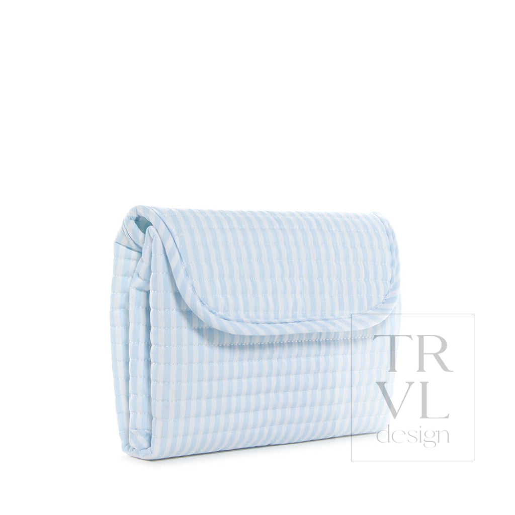 Quilted Changing Mat - Pimlico Stripe Blue