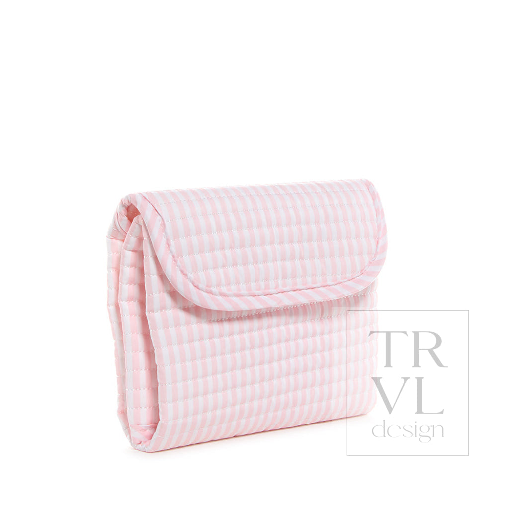 Quilted Changing Mat - Pimlico Stripe Pink
