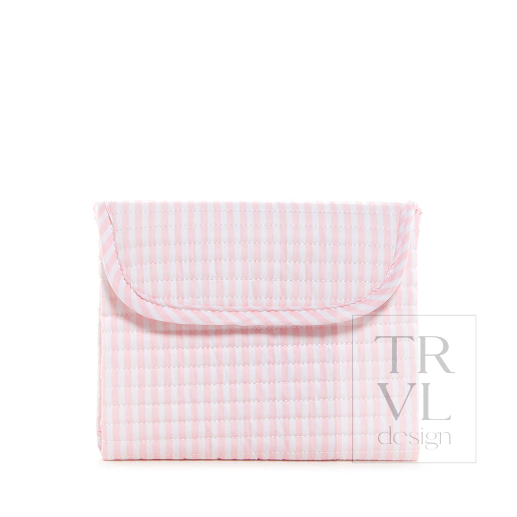 Quilted Changing Mat - Pimlico Stripe Pink