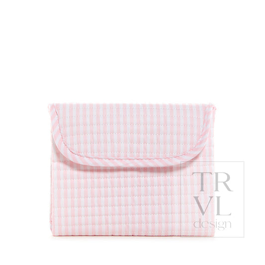 Quilted Changing Mat - Pimlico Stripe Pink
