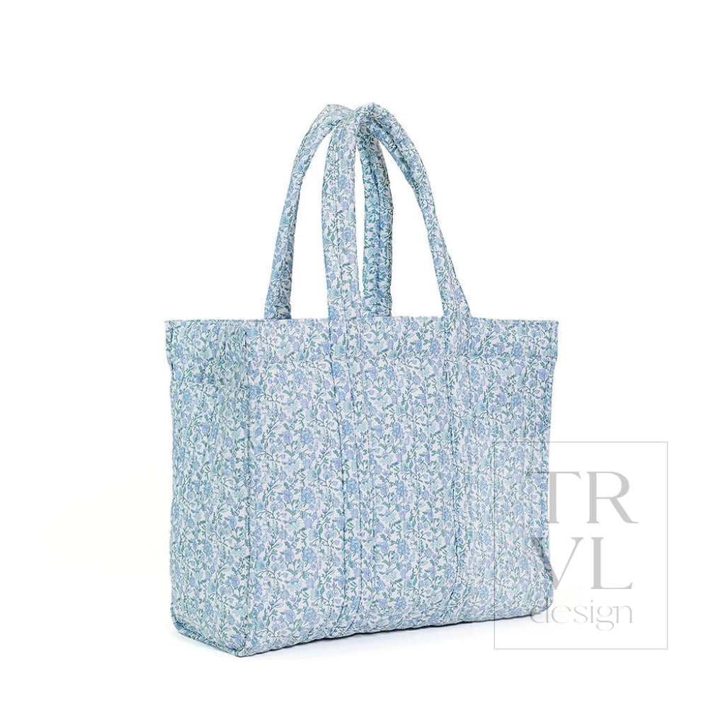 Quilted Go Go Tote - Hamptons Floral
