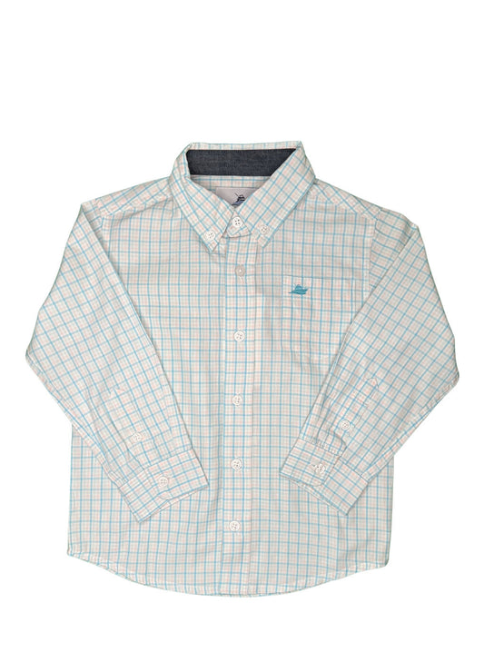 Long Sleeve Dress Shirt - pastel plaid