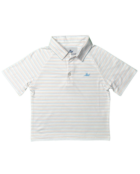 Striped Polo - Impala/Coral/Petit Four